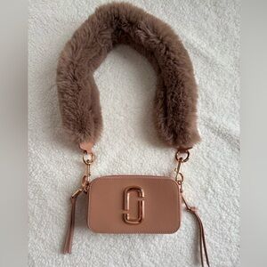 NWT Marc Jacobs Ltd Edition Pink/Rose with Fur Snapshot Camera Bag